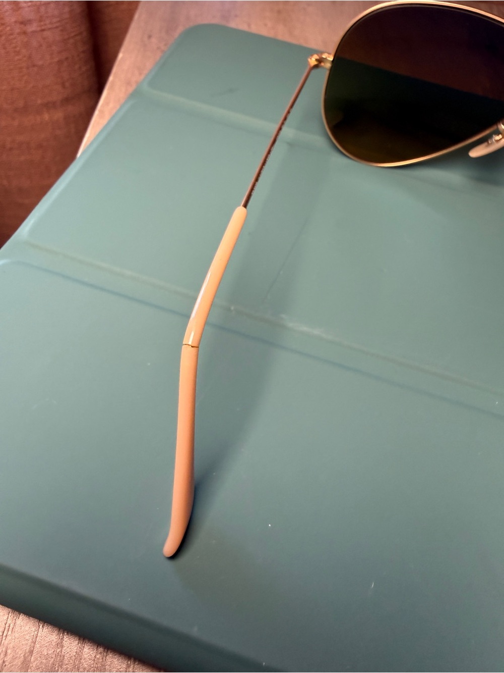 Ray-Ban Polarized Gold Frame Brown Gradient Aviator Sunglasses - Classic Metal - Picture 7 of 7